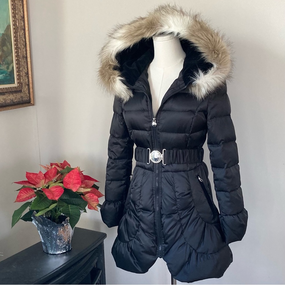 Laundry Black Down Coat Puffer Jacket